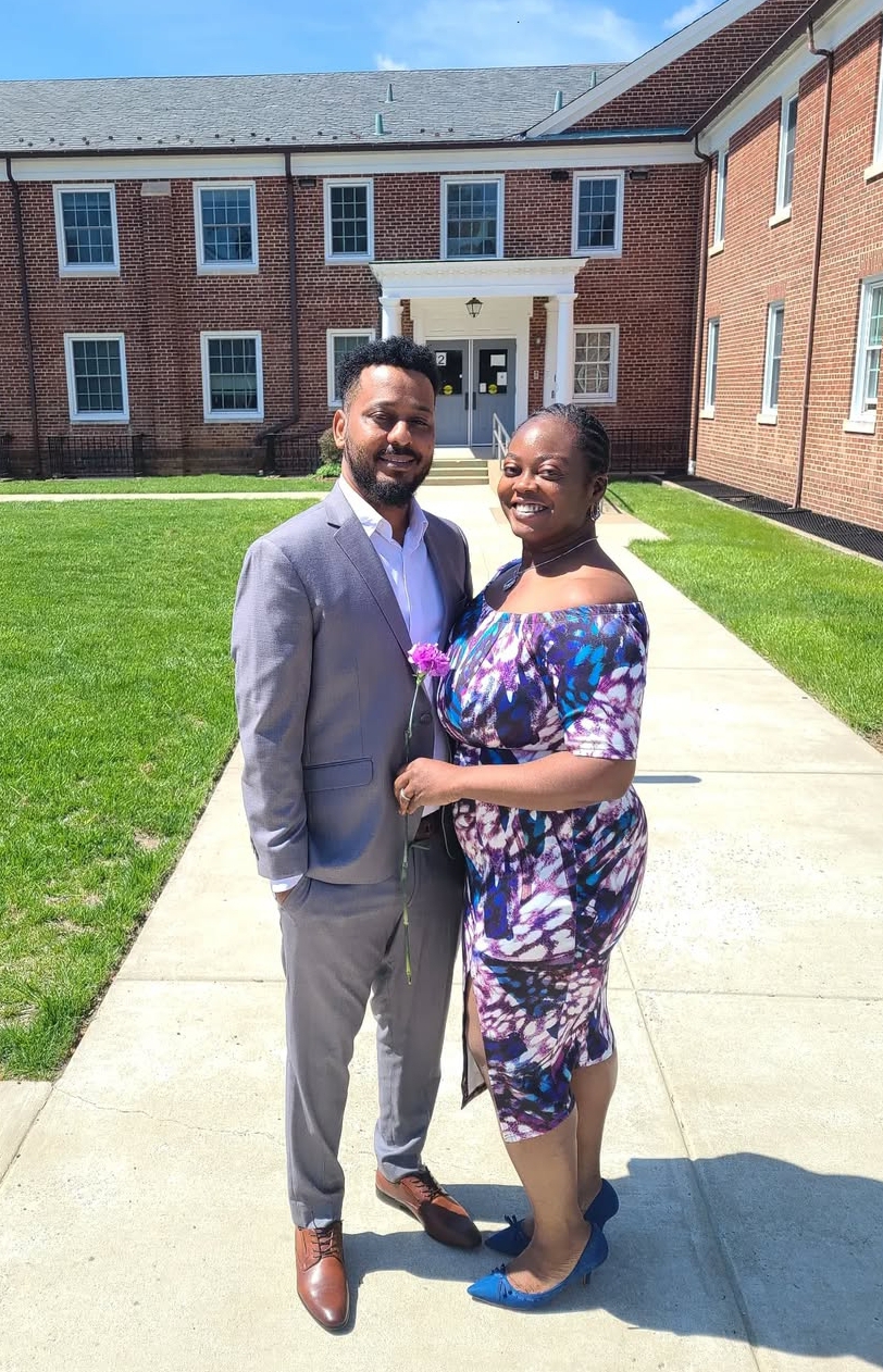 Mrs. Winona Baawa Malek with partner